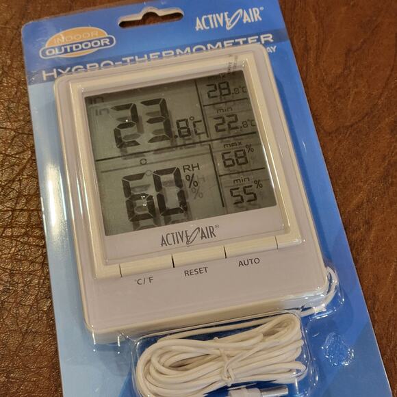 Active Air Hygro-Thermometer With MAX/MIN Display. New - Picture 2 of 9